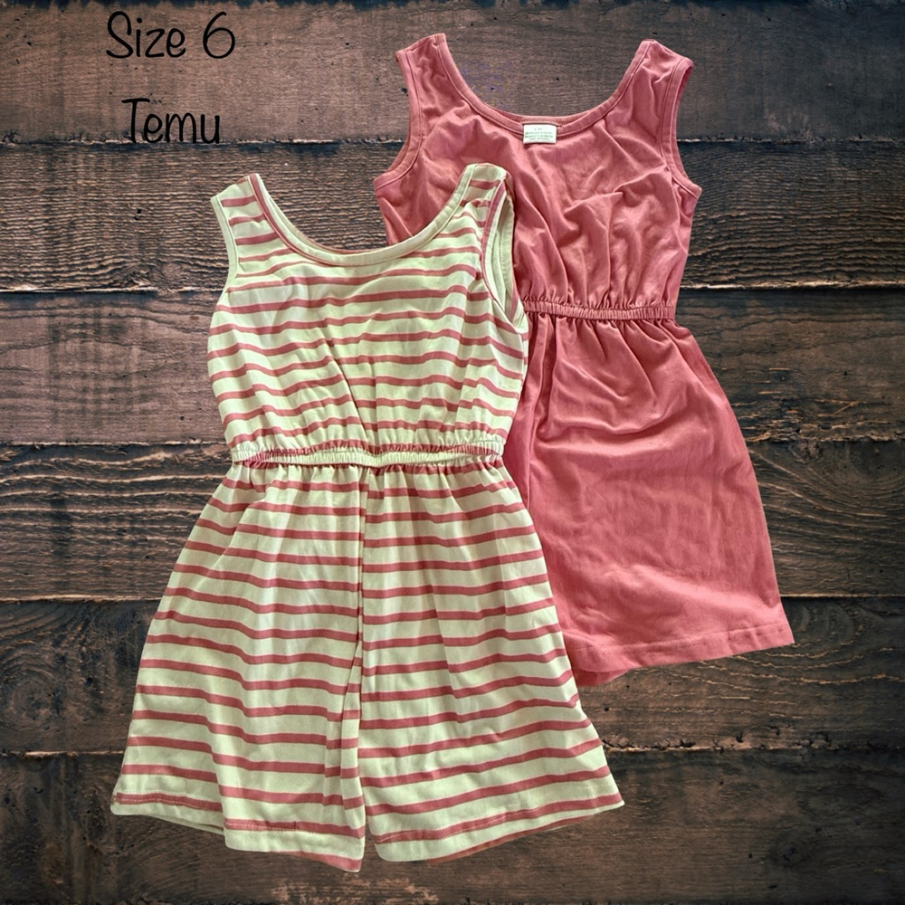 Size 6 Temu Romper Bundle